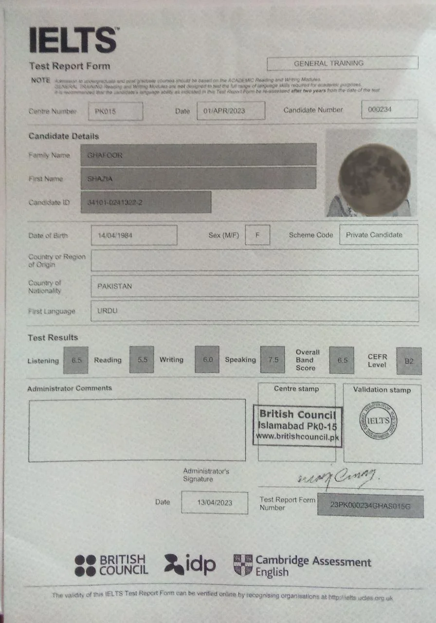 Student result 6
