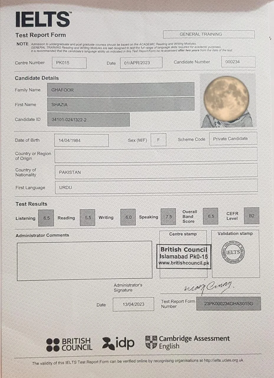 Student result 7